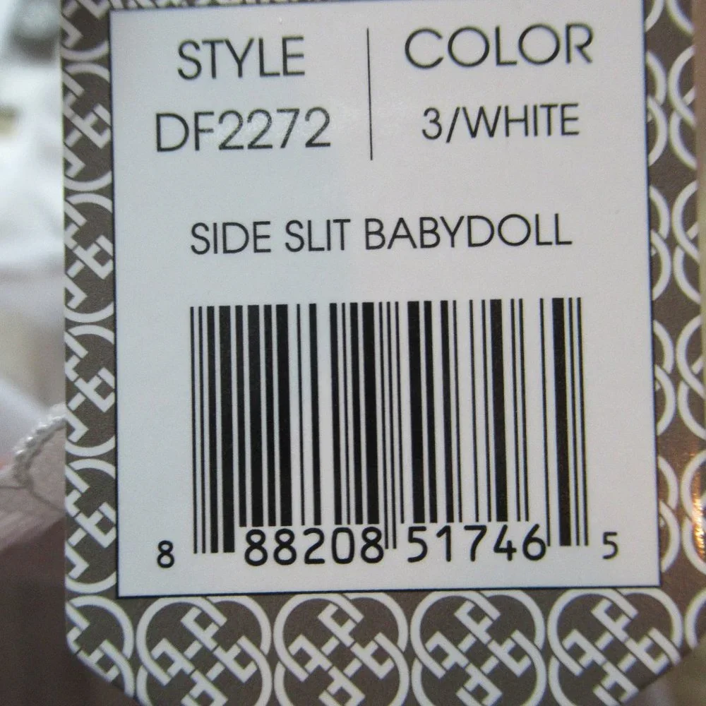 NWT push up babydoll  & panty white set L - Picture 16 of 16